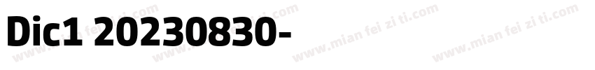 Dic1 20230830字体转换